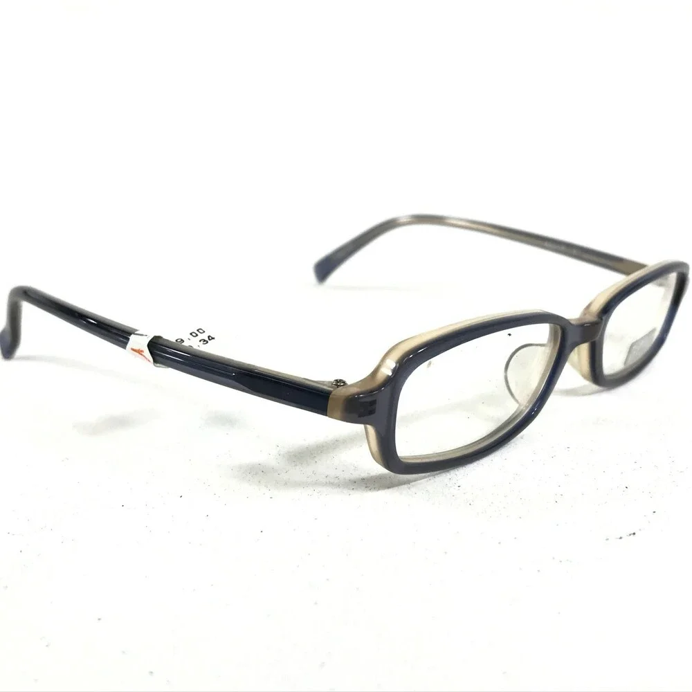 BCPC BP-156 COL.01 Eyeglasses Frames Gray Blue Rectangular Full Rim 48-17-137